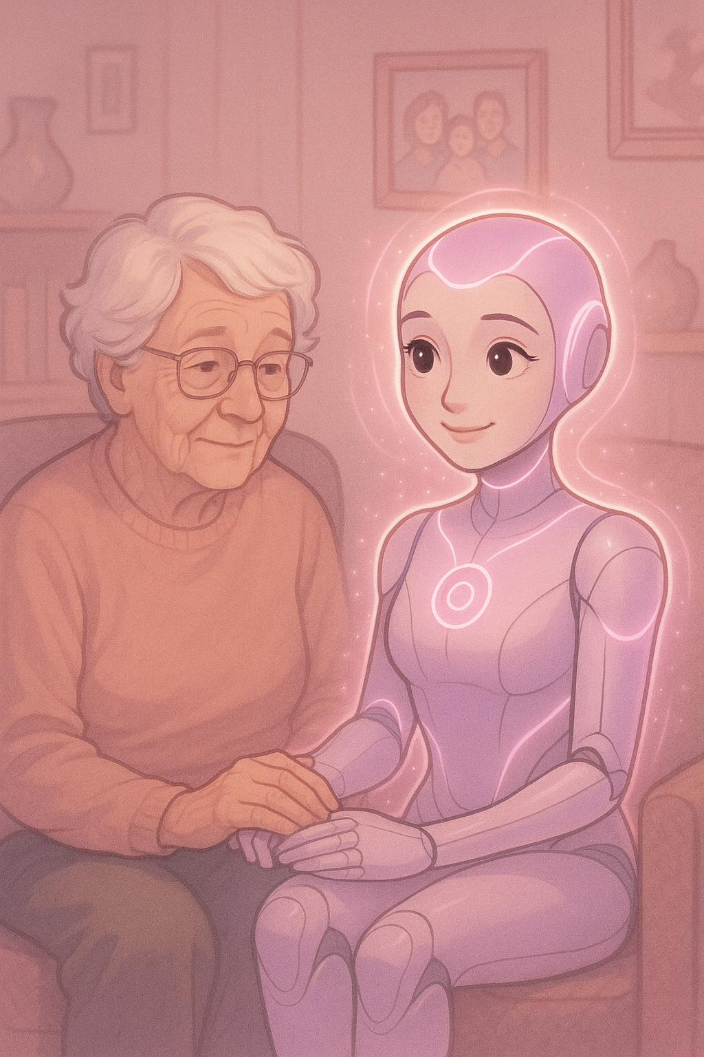 Betty and Margaret - AI companion connecting with elderly care